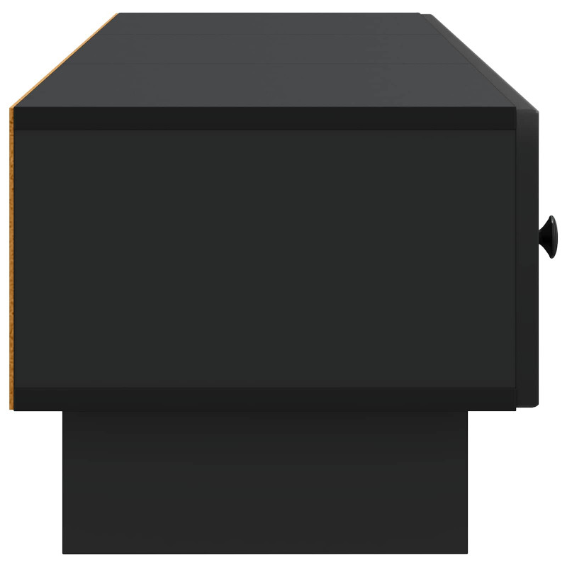 Szafka pod telewizor z szufladą Czarny 147 x 34,5 x 30 cm