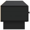 Szafka pod telewizor z szufladą Czarny 147 x 34,5 x 30 cm