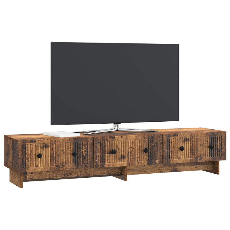 Szafka pod telewizor z szufladą Stare drewno 147 x 34,5 x 30 cm