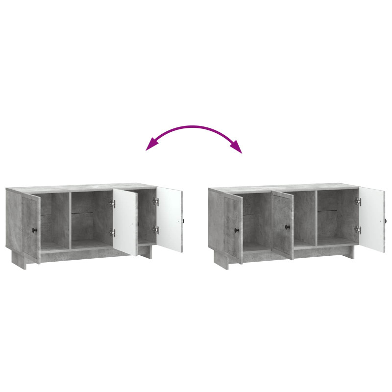 Szafka pod telewizor Betonowy szary 99 x 34,5 x 50 cm