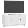 Szafka pod telewizor Biały wysoki połysk 99 x 34,5 x 50 cm