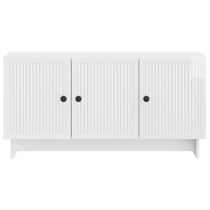 Szafka pod telewizor Biały wysoki połysk 99 x 34,5 x 50 cm