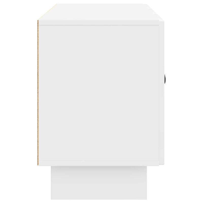 Szafka pod telewizor Biały wysoki połysk 99 x 34,5 x 50 cm