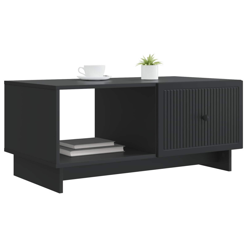 Stolik kawowy Czarny 90 x 50 x 40 cm Drewno inżynieryjne