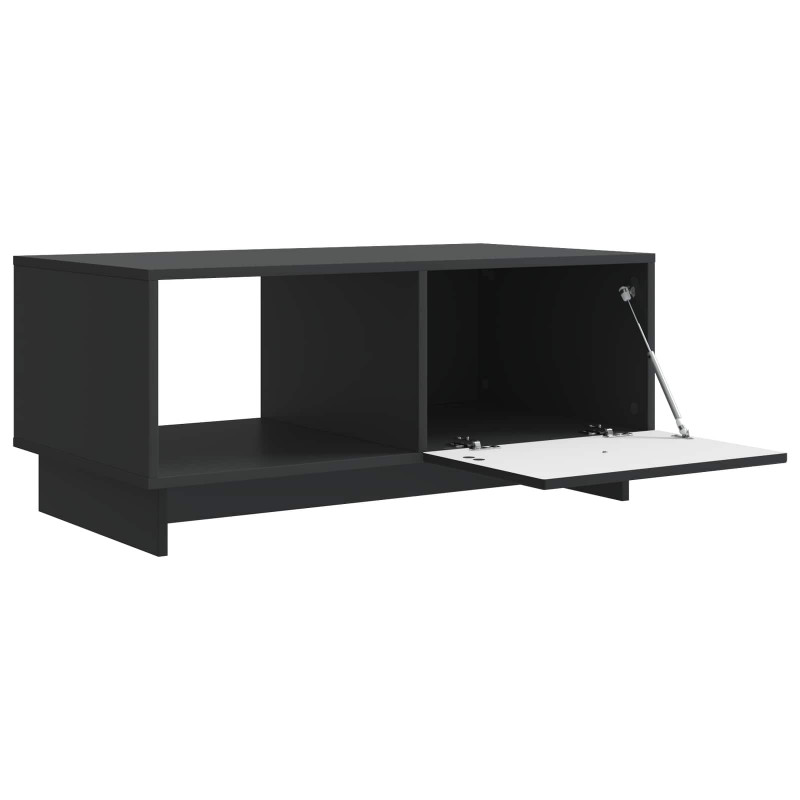 Stolik kawowy Czarny 90 x 50 x 40 cm Drewno inżynieryjne
