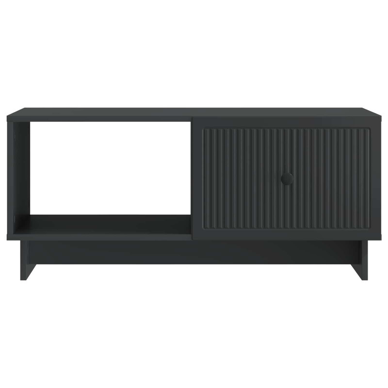 Stolik kawowy Czarny 90 x 50 x 40 cm Drewno inżynieryjne