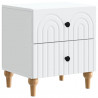 Szafka Nocna 2 pcs Biały 43 x 34,5 x 48 cm Drewno inżynieryjne