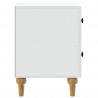 Szafka Nocna 2 pcs Biały 43 x 34,5 x 48 cm Drewno inżynieryjne