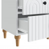 Szafka Nocna 2 pcs Biały 43 x 34,5 x 48 cm Drewno inżynieryjne
