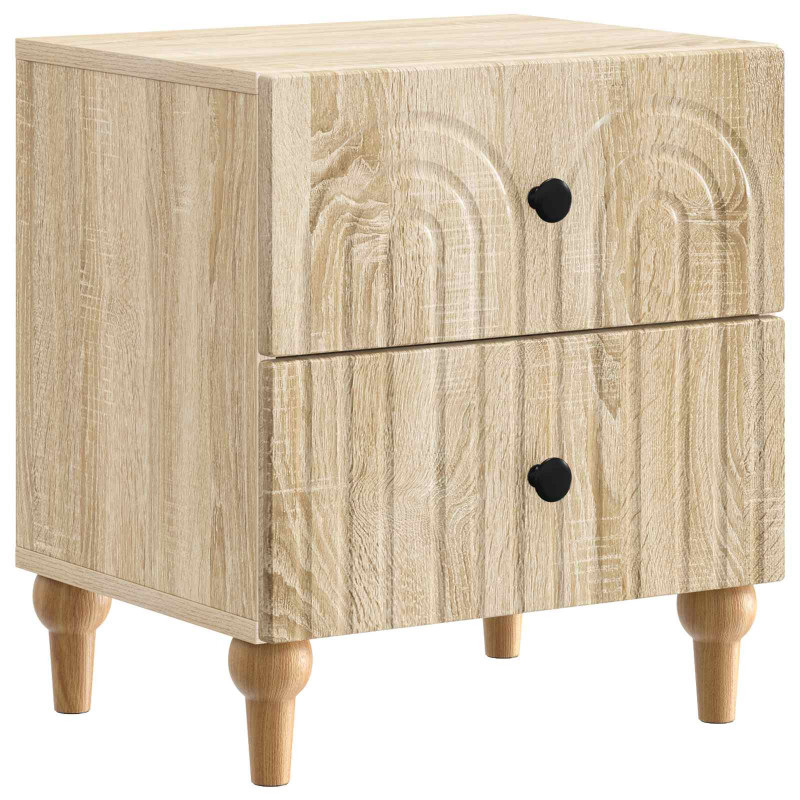 Szafka Nocna dąb Sonoma 43 x 34,5 x 48 cm Drewno inżynieryjne