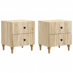 Szafka Nocna z szufladą 2 pcs dąb Sonoma 43 x 34,5 x 48 cm