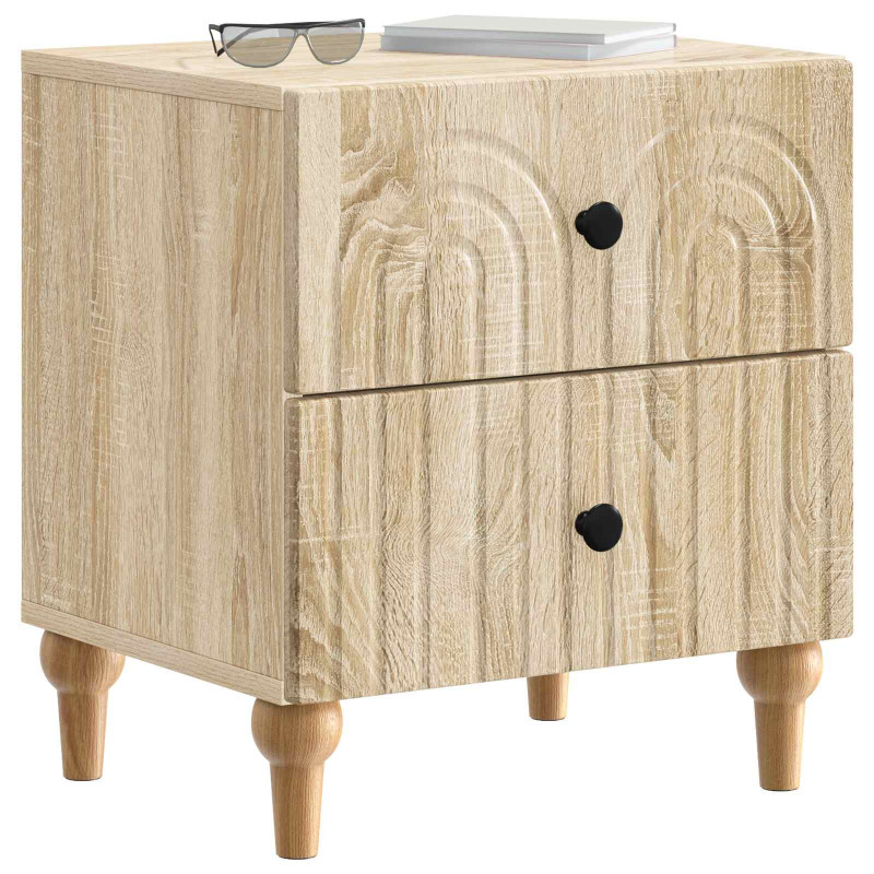 Szafka Nocna z szufladą 2 pcs dąb Sonoma 43 x 34,5 x 48 cm