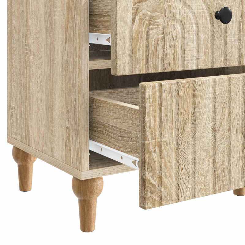 Szafka Nocna z szufladą 2 pcs dąb Sonoma 43 x 34,5 x 48 cm