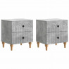 Szafka Nocna z szufladą 2 pcs Betonowy szary 43 x 34,5 x 48 cm