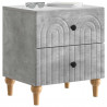 Szafka Nocna z szufladą 2 pcs Betonowy szary 43 x 34,5 x 48 cm