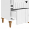 Szafka Nocna 2 pcs Biały wysoki połysk 43 x 34,5 x 48 cm