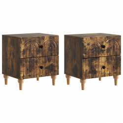 Szafka Nocna z szufladą 2 pcs Dąb wędzony 43 x 34,5 x 48 cm