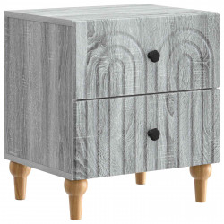 Szafka Nocna Szary Sonoma 43 x 34,5 x 48 cm Drewno inżynieryjne