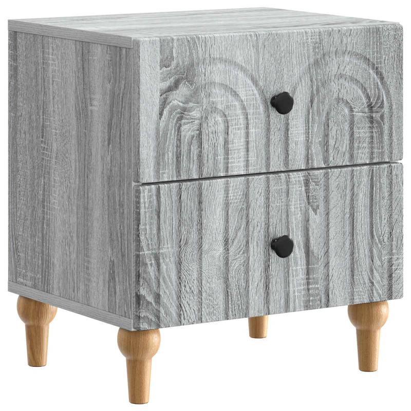 Szafka Nocna Szary Sonoma 43 x 34,5 x 48 cm Drewno inżynieryjne