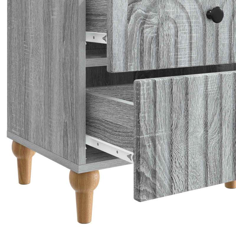 Szafka Nocna Szary Sonoma 43 x 34,5 x 48 cm Drewno inżynieryjne