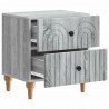 Szafka Nocna z szufladą 2 pcs Szary Sonoma 43 x 34,5 x 48 cm