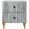 Szafka Nocna z szufladą 2 pcs Szary Sonoma 43 x 34,5 x 48 cm