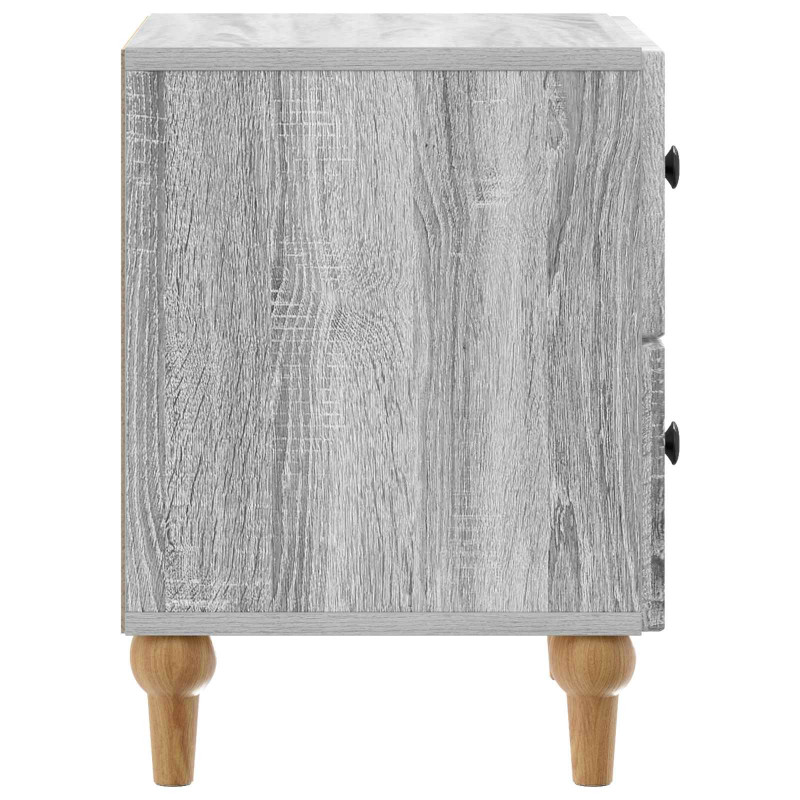Szafka Nocna z szufladą 2 pcs Szary Sonoma 43 x 34,5 x 48 cm