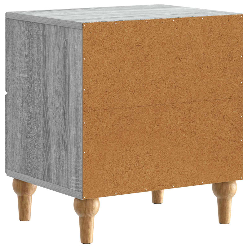 Szafka Nocna z szufladą 2 pcs Szary Sonoma 43 x 34,5 x 48 cm