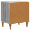 Szafka Nocna z szufladą 2 pcs Szary Sonoma 43 x 34,5 x 48 cm