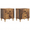 Szafka Nocna z szufladą 2 pcs Stare drewno 43 x 34,5 x 48 cm
