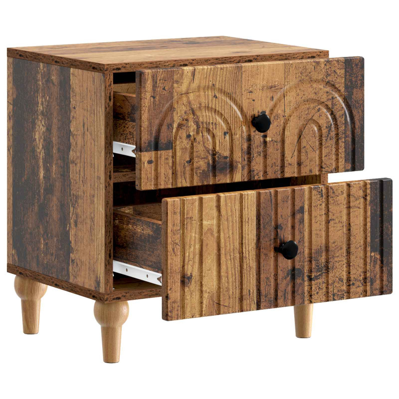 Szafka Nocna z szufladą 2 pcs Stare drewno 43 x 34,5 x 48 cm
