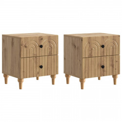 Szafka Nocna z szufladą 2 pcs Dąb artisan 43 x 34,5 x 48 cm