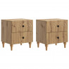 Szafka Nocna z szufladą 2 pcs Dąb artisan 43 x 34,5 x 48 cm