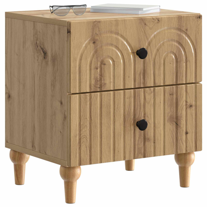 Szafka Nocna z szufladą 2 pcs Dąb artisan 43 x 34,5 x 48 cm