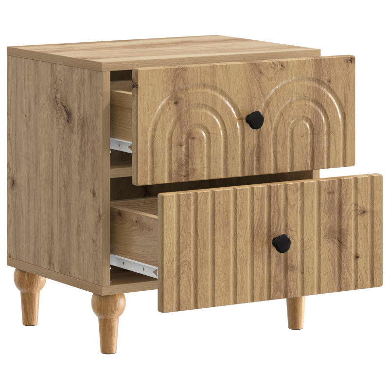 Szafka Nocna z szufladą 2 pcs Dąb artisan 43 x 34,5 x 48 cm