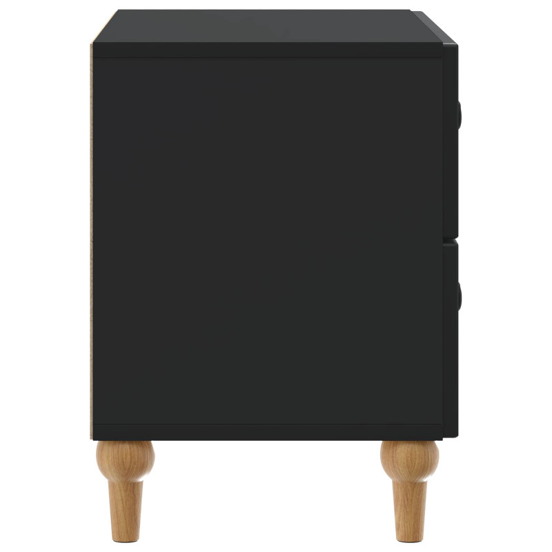 Szafka Nocna Czarny 62 x 34,5 x 48 cm Drewno inżynieryjne