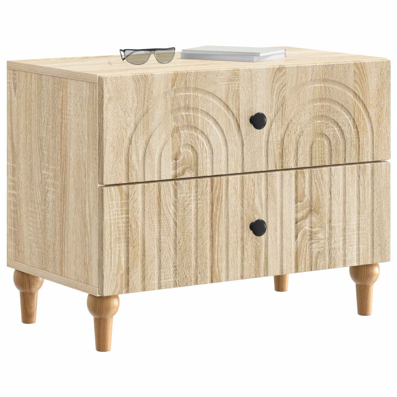 Szafka Nocna dąb Sonoma 62 x 34,5 x 48 cm Drewno inżynieryjne