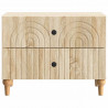 Szafka Nocna dąb Sonoma 62 x 34,5 x 48 cm Drewno inżynieryjne