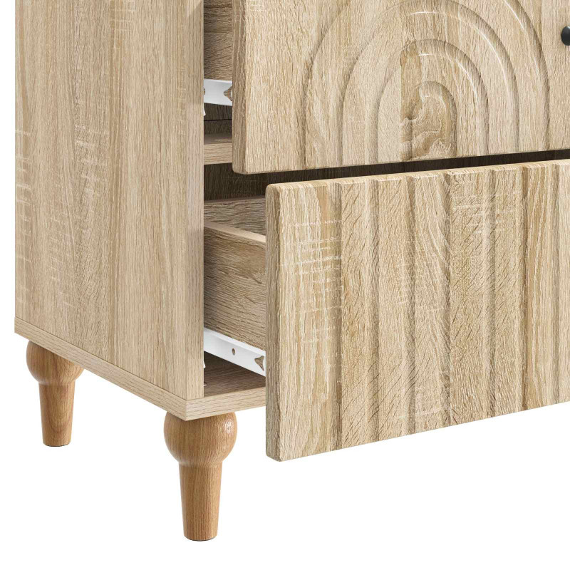 Szafka Nocna dąb Sonoma 62 x 34,5 x 48 cm Drewno inżynieryjne