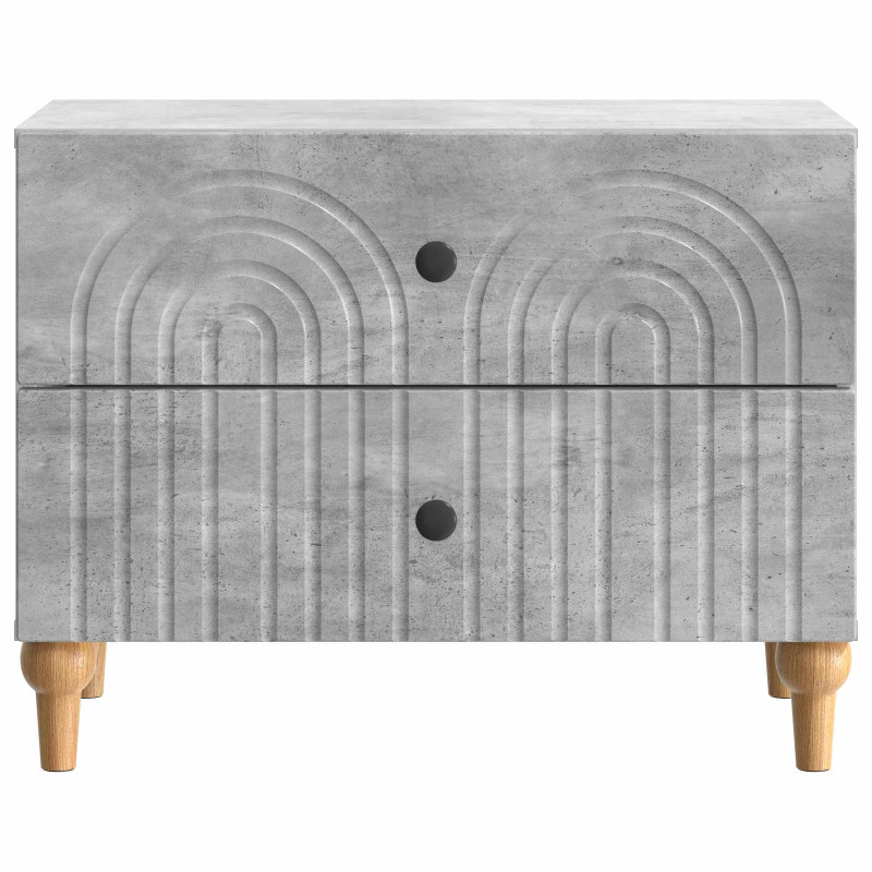 Szafka Nocna z szufladą Betonowy szary 62 x 34,5 x 48 cm
