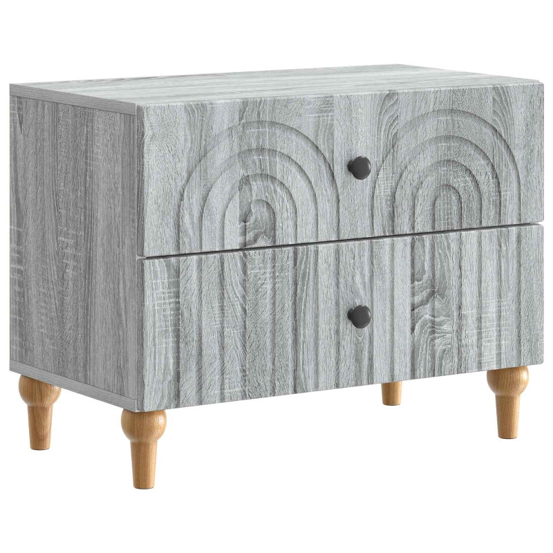 Szafka Nocna Szary Sonoma 62 x 34,5 x 48 cm Drewno inżynieryjne
