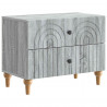 Szafka Nocna Szary Sonoma 62 x 34,5 x 48 cm Drewno inżynieryjne