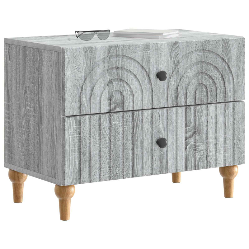Szafka Nocna Szary Sonoma 62 x 34,5 x 48 cm Drewno inżynieryjne