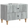 Szafka Nocna Szary Sonoma 62 x 34,5 x 48 cm Drewno inżynieryjne