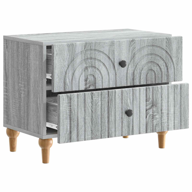 Szafka Nocna Szary Sonoma 62 x 34,5 x 48 cm Drewno inżynieryjne