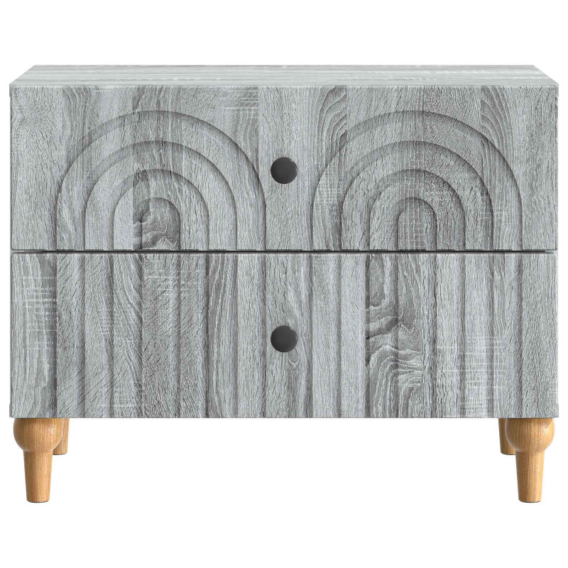 Szafka Nocna Szary Sonoma 62 x 34,5 x 48 cm Drewno inżynieryjne