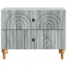 Szafka Nocna Szary Sonoma 62 x 34,5 x 48 cm Drewno inżynieryjne