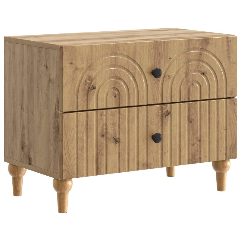 Szafka Nocna Dąb artisan 62 x 34,5 x 48 cm Drewno inżynieryjne