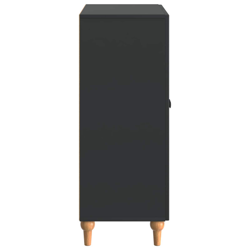 Bufet Czarny 66 x 34,5 x 90 cm Drewno inżynieryjne