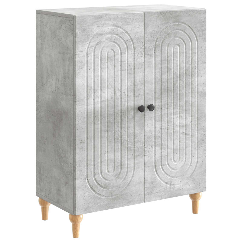 Bufet Betonowy szary 66 x 34,5 x 90 cm Drewno inżynieryjne
